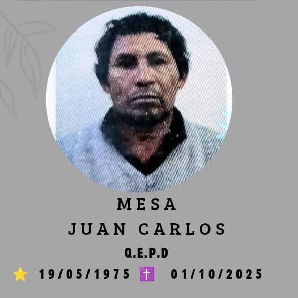 Último adiós a Juan Mesa, víctima del accidente en Hipólito Irigoyen